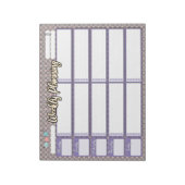 ホームスクール週次プランナー2つのカテゴリメモ帳 ノートパッド (回転)