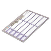 ホームスクール週次プランナー2つのカテゴリメモ帳 ノートパッド (アングル)