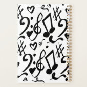 ホームスクール音楽ミュージシャンミュージカルパターン プランナー手帳 (裏面)