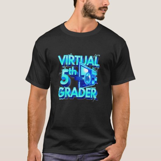 ホームスクール5年生バーチャル5年生バックSc Tシャツ (正面)