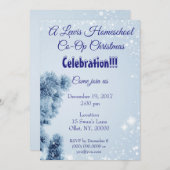 ホームスクールCo-opクリスマスパーティー 招待状 (正面/裏面)