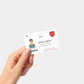 ホームスクールI.D. (モックアップ) バッジ (手持ち)