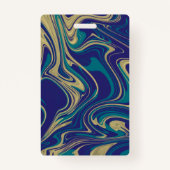 ホームスクールID抽象芸術写真バッジ バッジ (裏面)