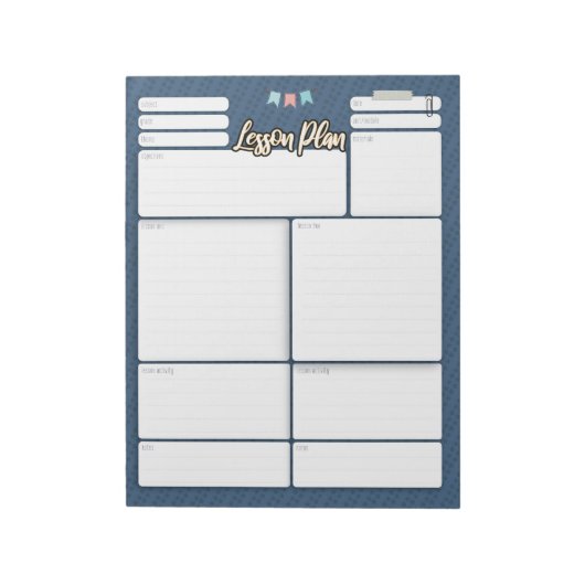 ホームスクールLESSON PLAN 2メモ帳 ノートパッド (回転)