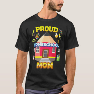 ホームスクー誇りを持ったル母パパ母の家族の子供に戻るSc Tシャツ