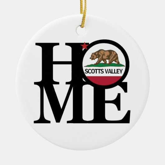 ホームスコッツバレーCA セラミックオーナメント (正面)