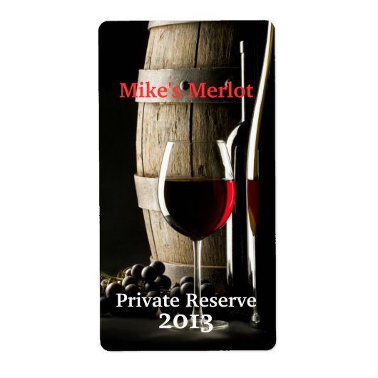 ホームスタイリッシュメイドワインミニラベル ラベル (正面)