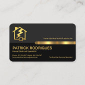 ホームスタイリッシュ稲妻電気技師サービス 名刺 (正面)