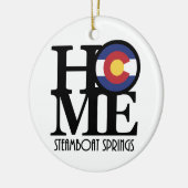 ホームスチームボート春ズコロラド セラミックオーナメント (左)