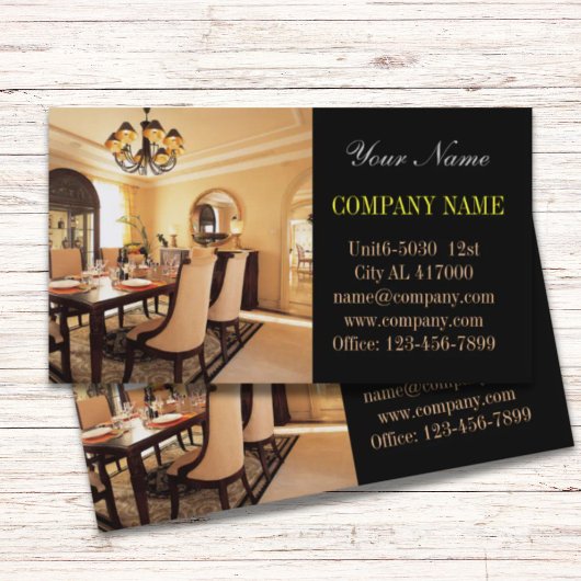 ホームステイガーリノベーションインテリアデザイナー不動産仲介業者 名刺