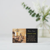 ホームステイガーリノベーションインテリアデザイナー不動産仲介業者 名刺 (スタンド正面)