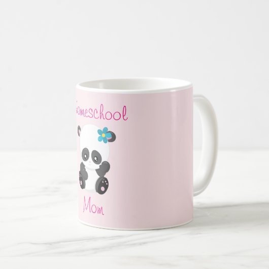 ホームステイ先のお母さんのかわいいパンダ コーヒーマグカップ (正面右)