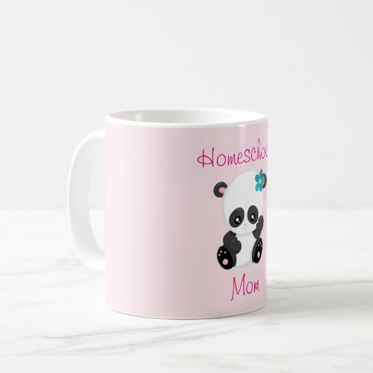 ホームステイ先のお母さんのかわいいパンダ コーヒーマグカップ (正面左)