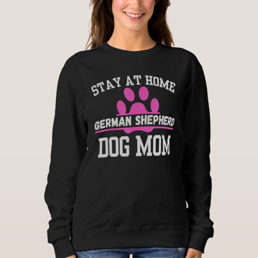 ホームステイGERMAN SHEPHERD Dog Mom スウェットシャツ (正面)