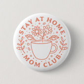 ホームステイmom club SAHMの奥さん 缶バッジ (正面)