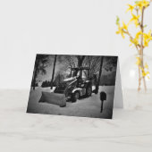 「ホームステッドトラクター」クリスマスカード カード (黄色い花)