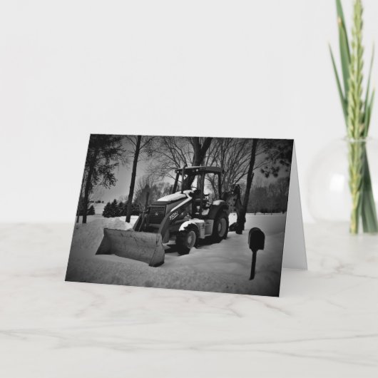 「ホームステッドトラクター」クリスマスカード カード (正面)