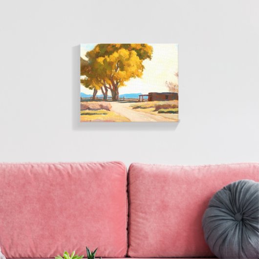 ホームステッドバイメイナード・ディクソン キャンバスプリント (インサイチュ (リビング))