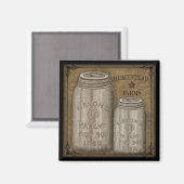 ホームステッド初期のキャニングびん磁石 マグネット (正面/裏面)