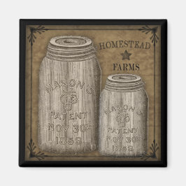 ホームステッド初期のキャニングびん磁石 マグネット