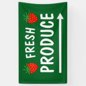 ホームステッド市場の新鮮な農産物のバナーの看板 横断幕 (縦)