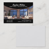 ホームステージャインテリアデザイナ写真テンプレート 名刺 (正面/裏面)