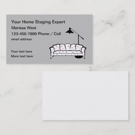 ホームステージングとアクセサリ 名刺 (正面/裏面)