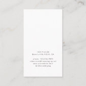 ホームステージングインテリアデザイ実在ナーエステート 名刺 (裏面)