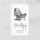 ホームステージングインテリアデザイ実在ナーエステート 名刺 (正面)