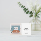 ホームステージング&インテリアデコレータ 名刺 (スタンド正面)