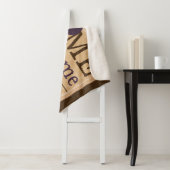 ホームスパーソナライズされたイートホームファミリーウェルカムサイン シェルパブランケット (インサイチュ)