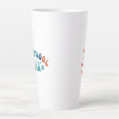 ホームスパーソナライズされたクール母ママと子供の名前 カフェラテマグ (正面)