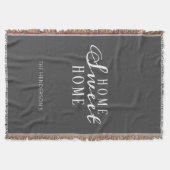 ホームスモダンイートホームカップルズ引っ越し祝いパーティーカスタム スローブランケット (正面)