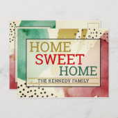 ホームスモダンイートホームタイポグラフィムービング 案内ポストカード (正面/裏面)