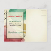 ホームスモダンイートホームタイポグラフィムービング 案内ポストカード (裏面)