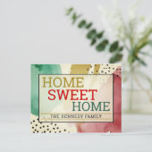 ホームスモダンイートホームタイポグラフィムービング 案内ポストカード (スタンド正面)