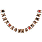 ホームス素朴イートホームハートハウスウォーミング バンティングフラッグ (全)