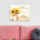 ホームズアースフラワーメイソンジャーキャンバスプリント キャンバスプリント (インサイチュ (リビング))