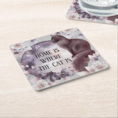 ホームズザキャットはマジカルエレガントコースター スクエアペーパーコースター (アングル)