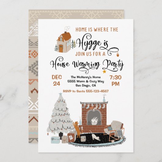 ホームズザハイゲイズハウスウォーミングパーティー 招待状 (正面/裏面)