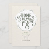 ホームズザラブズ引っ越し祝いパーティーパーティー 招待状 (正面/裏面)