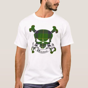 ホームズタータンチェックスカル Tシャツ