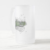 ホームズタータンチェック グランジ フロストグラスビールジョッキ (正面左)