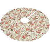 ホームズパンパッチワークメリークリスマス ブラッシュドポリエステルツリースカート (アングル)