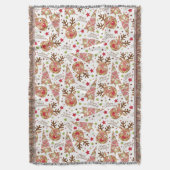 ホームズプンメリークリスマスパターン スローブランケット (正面縦)