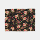 ホームズプンメリークリスマスパターン フリースブランケット (正面(横))