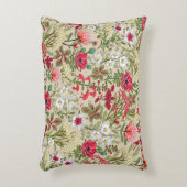 ホームズプンレッドハーブガーデンパターン アクセントクッション (正面(垂直))