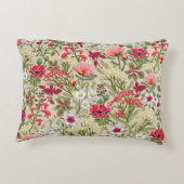 ホームズプンレッドハーブガーデンパターン アクセントクッション (裏面)