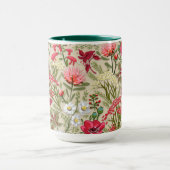 ホームズプンレッドハーブガーデンパターン マグカップ (中央)