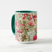 ホームズプンレッドハーブガーデンパターン マグカップ (正面左)